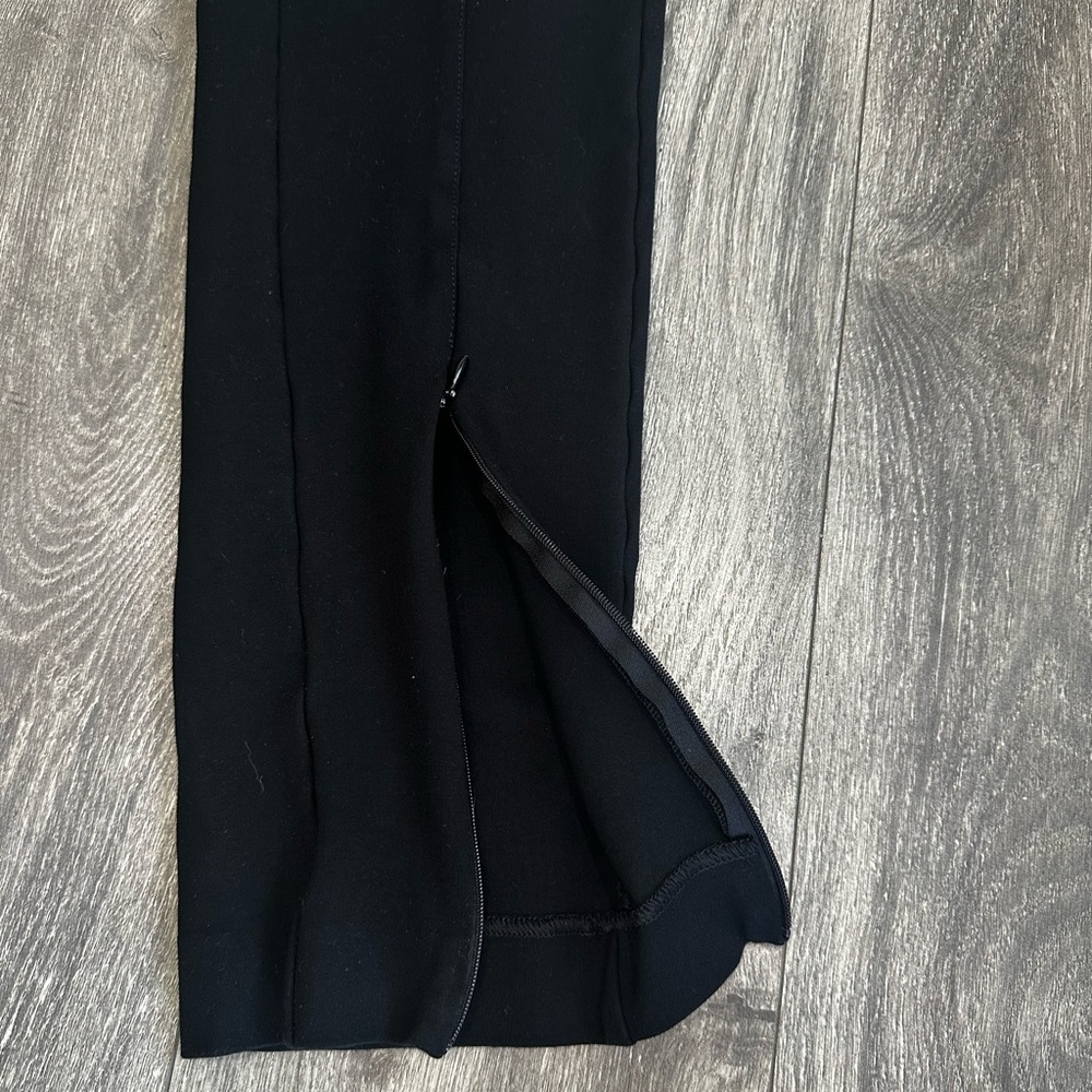 Anthropologie Maeve Ankle Zip Pants Black Size 10 Career Office - Picture 7 of 16